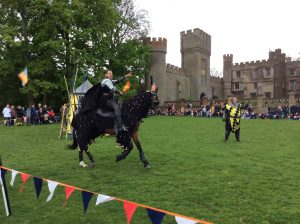 The Black Knight and his beautiful horse