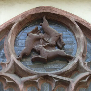 Dreihasenfenster (Window of Three Hares) in Paderborn Cathedral (Wikipedia)