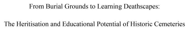 Educational Potential of cemeteries full text
